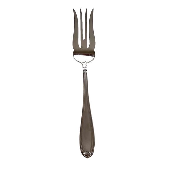 Princess House BARRINGTON Large Cold Meat Serving Fork 18/10 Stainless 10" - Picture 1 of 6